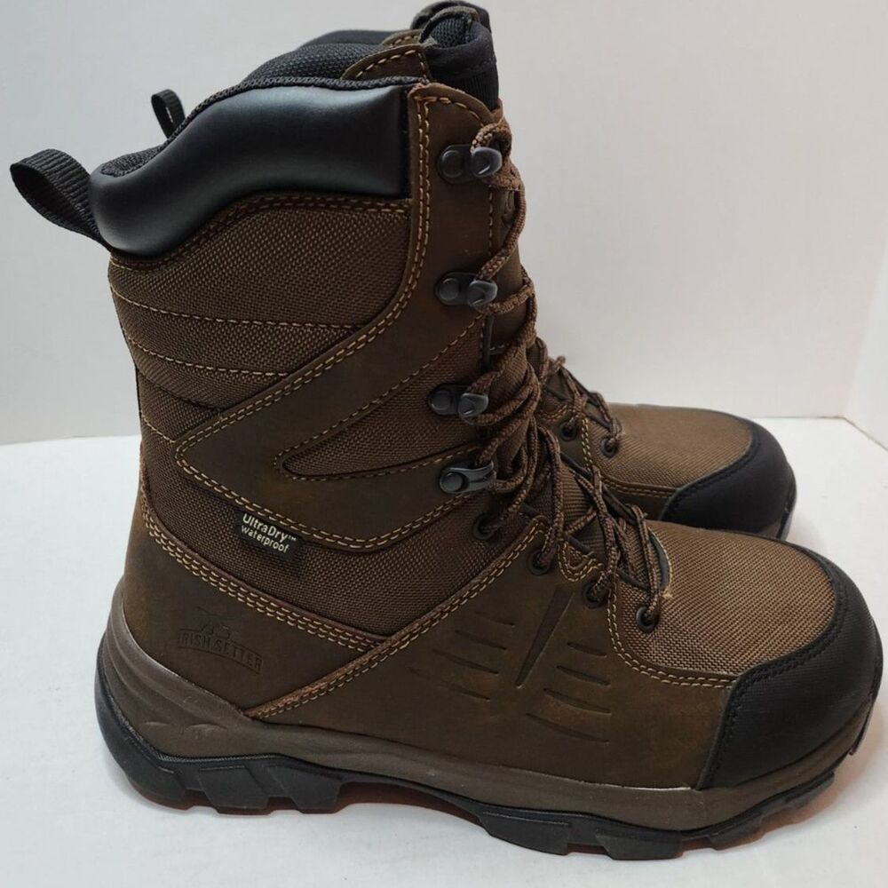Irish Setter Hunt Terrain Waterproof Boots Men’s 9 Brown